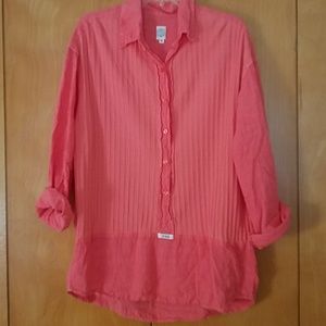 Lagenlook Vintage Flax & Cotton Top by Sof Wear